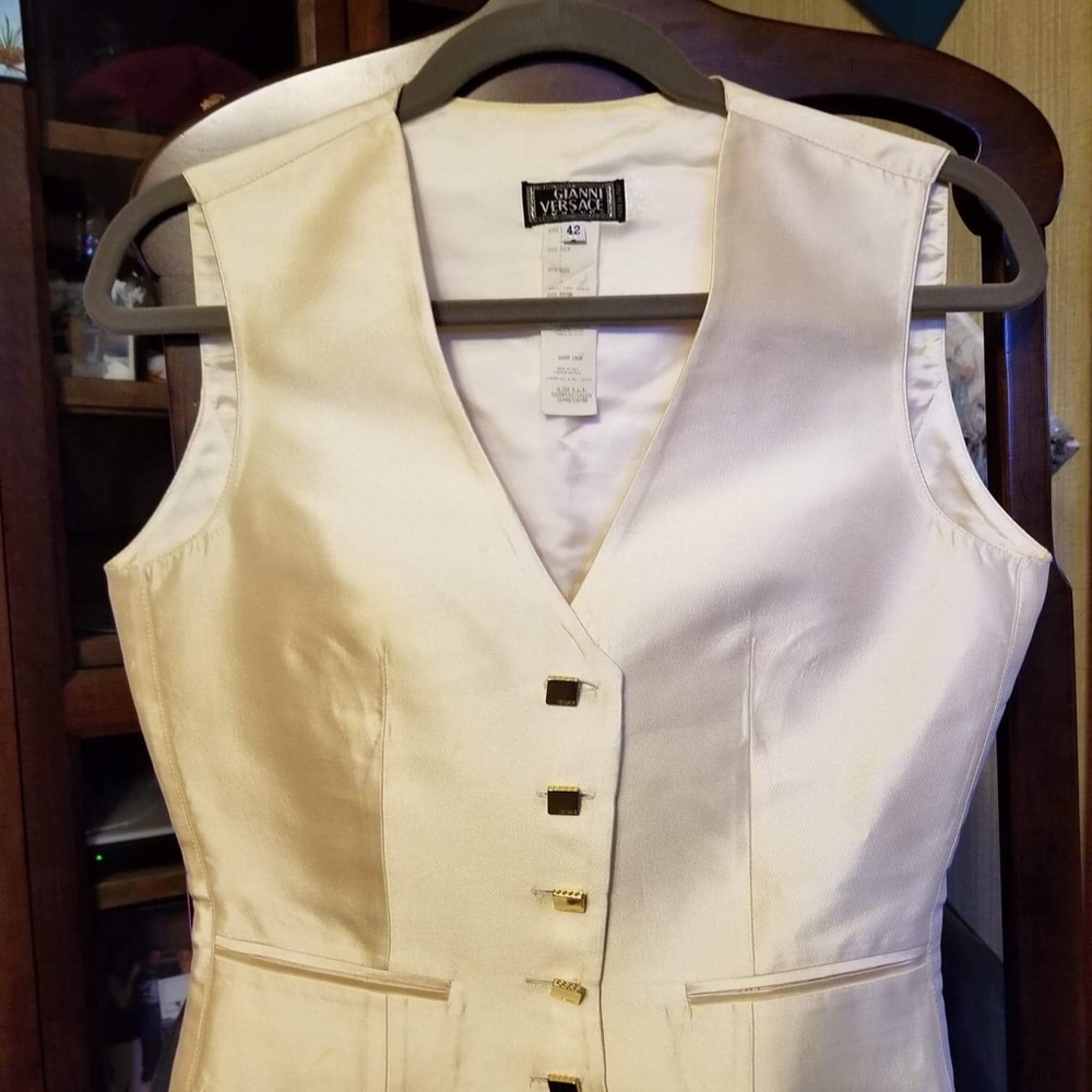 Gianni Versace Silk Vest (Waist Coat), Vintage, Size 42